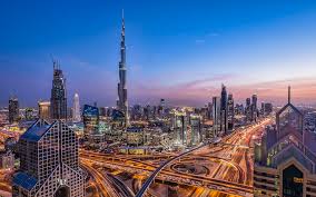 The skyline of Dubai 