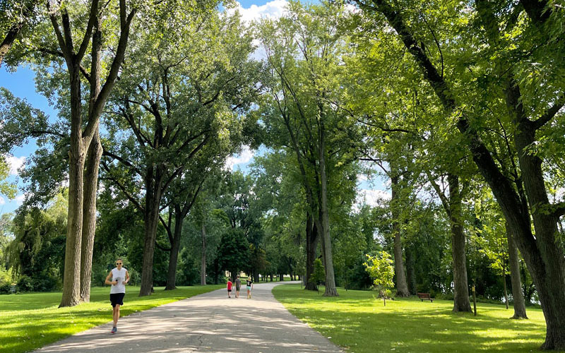 Riverside Park during the summer! Image courtesy of Grand Rapids Kids.