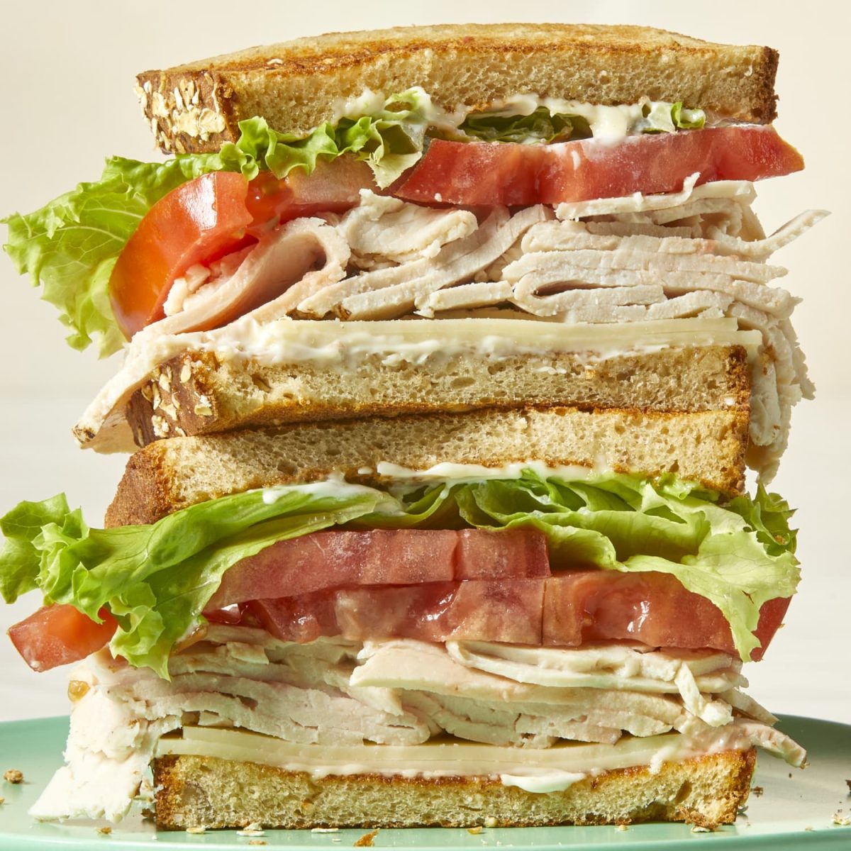 This is a turkey sandwich.